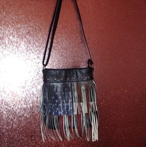 Fringe American Flag purse